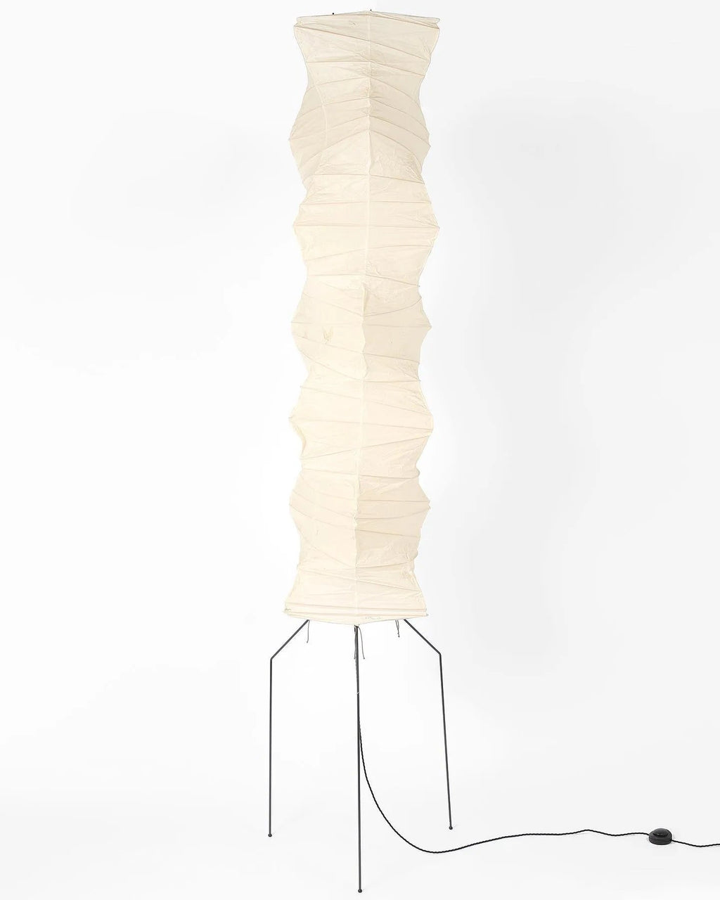 Rice Paper Floor Lamp with Wooden Base - Soft Ambient Lighting for Living Room & Bedroom Decor