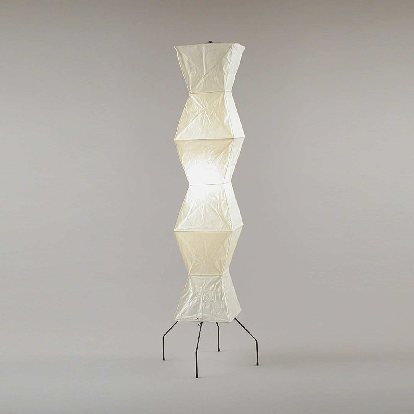 Rice Paper Floor Lamp with Wooden Base - Soft Ambient Lighting for Living Room & Bedroom Decor