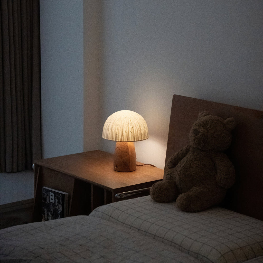 Mushroom Table Lamp with Adjustable Brightness - Modern LED Lighting for Home Decor & Nightstands