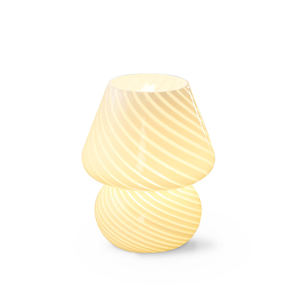 LED Glass Table Lamp - Modern Design with Adjustable Brightness for Living Room & Bedroom Use