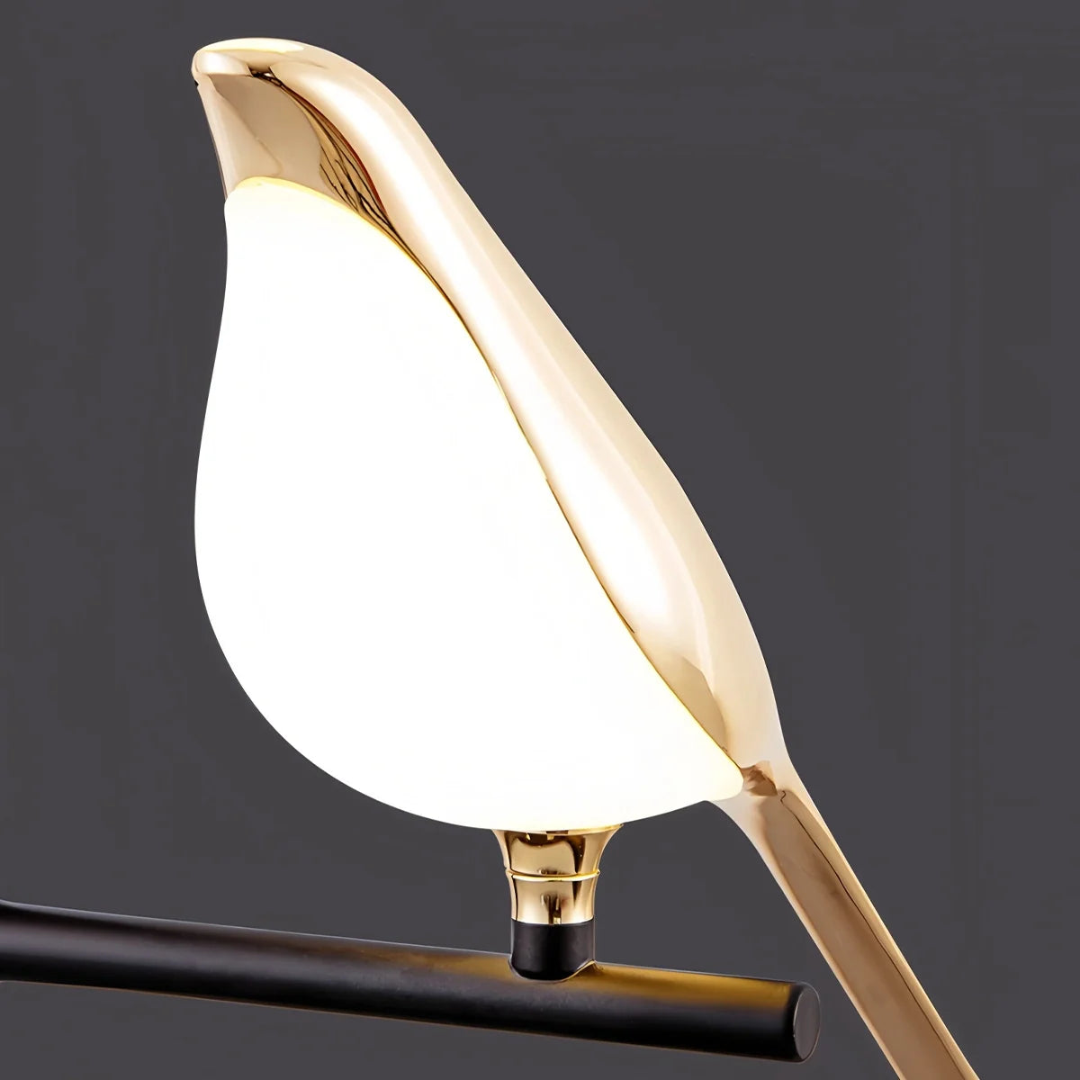 Gold Bird Wall Sconce Light Fixture for Bedroom, Living Room & Hallway Decor