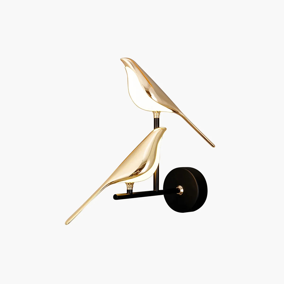 Gold Bird Wall Sconce Light Fixture for Bedroom, Living Room & Hallway Decor