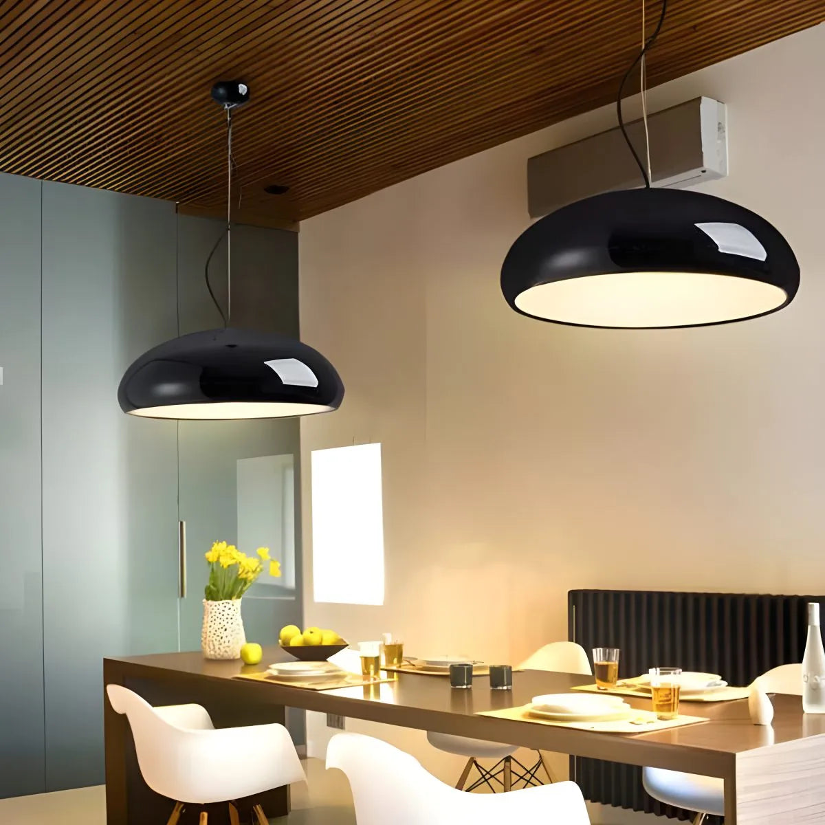 Modern Deco Pendant Light Fixture - Adjustable Hanging Lamp for Kitchen Island & Dining Areas - Contemporary Design