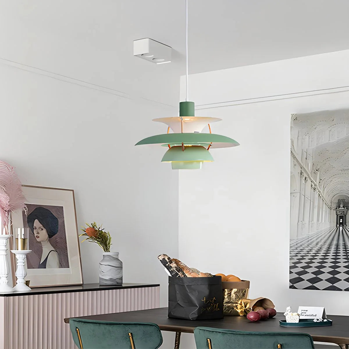 Modern Nordic Multi-Layer Hanging Pendant Lamp for Dining Room & Living Room Lighting