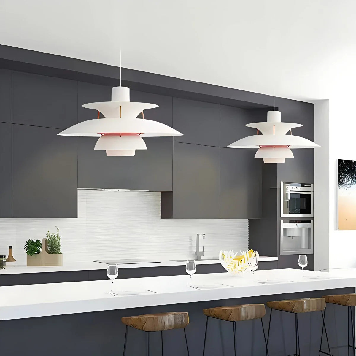Modern Nordic Multi-Layer Hanging Pendant Lamp for Dining Room & Living Room Lighting
