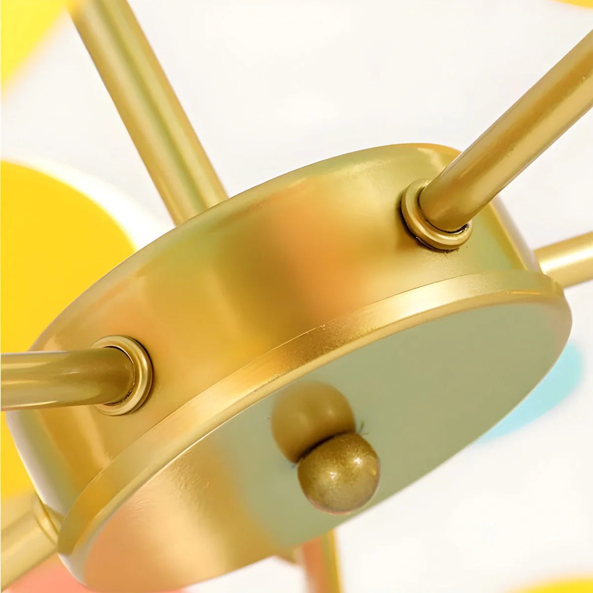 Colorful Modern Chandelier with Flashing LED Lights for Living Room & Dining Room Decor