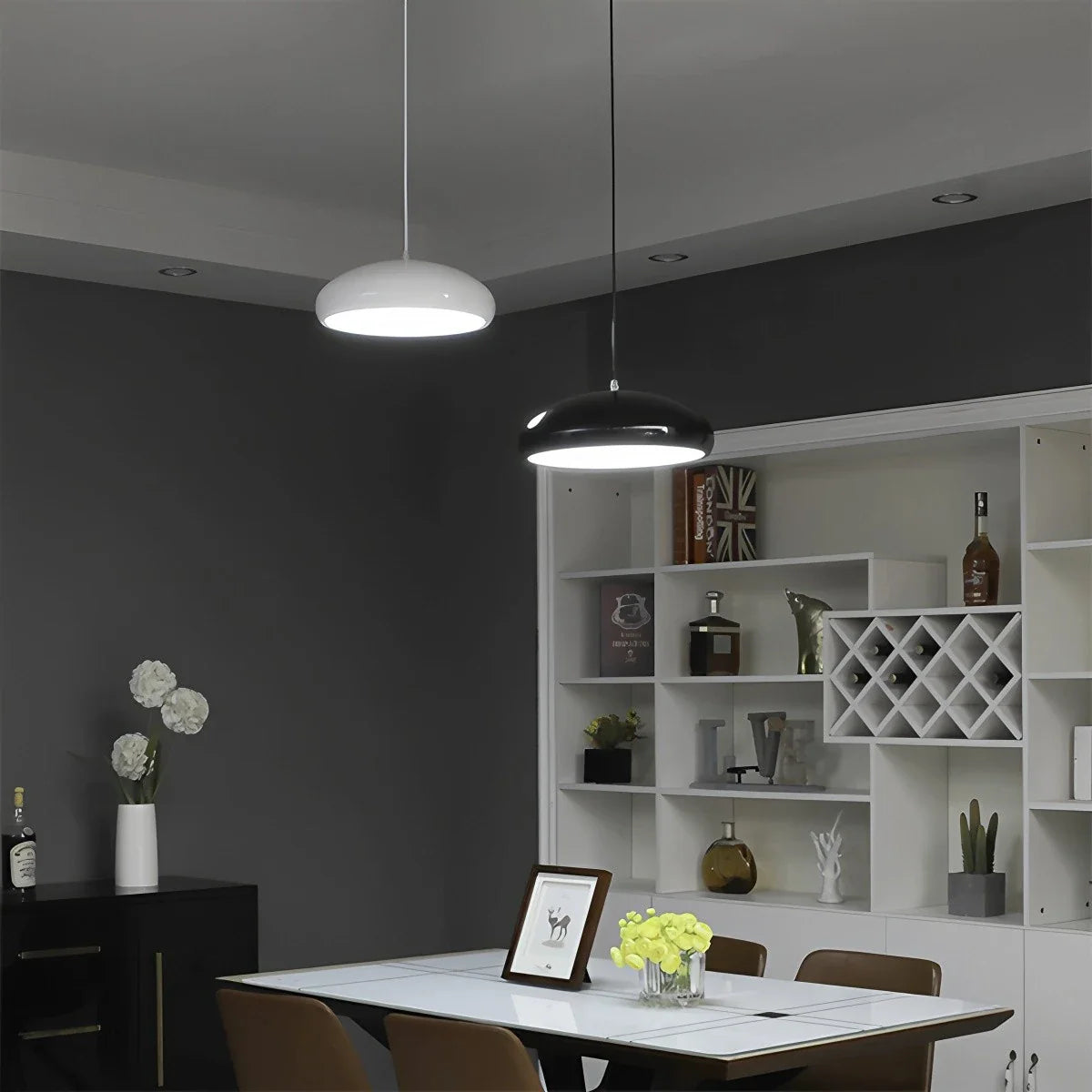 Modern Deco Pendant Light Fixture - Adjustable Hanging Lamp for Kitchen Island & Dining Areas - Contemporary Design