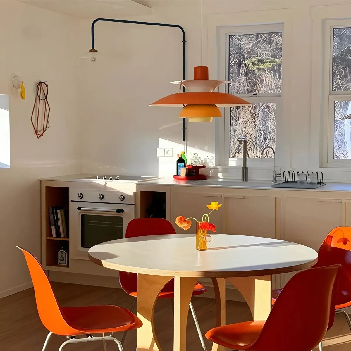 Modern Nordic Multi-Layer Hanging Pendant Lamp for Dining Room & Living Room Lighting