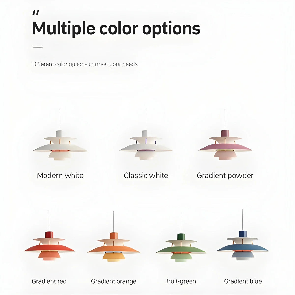 Modern Nordic Multi-Layer Hanging Pendant Lamp for Dining Room & Living Room Lighting