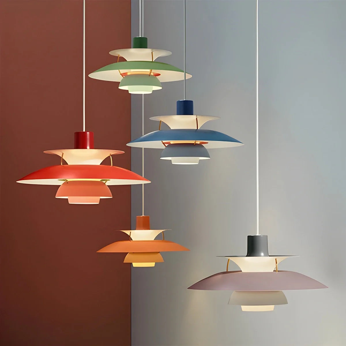 Modern Nordic Multi-Layer Hanging Pendant Lamp for Dining Room & Living Room Lighting