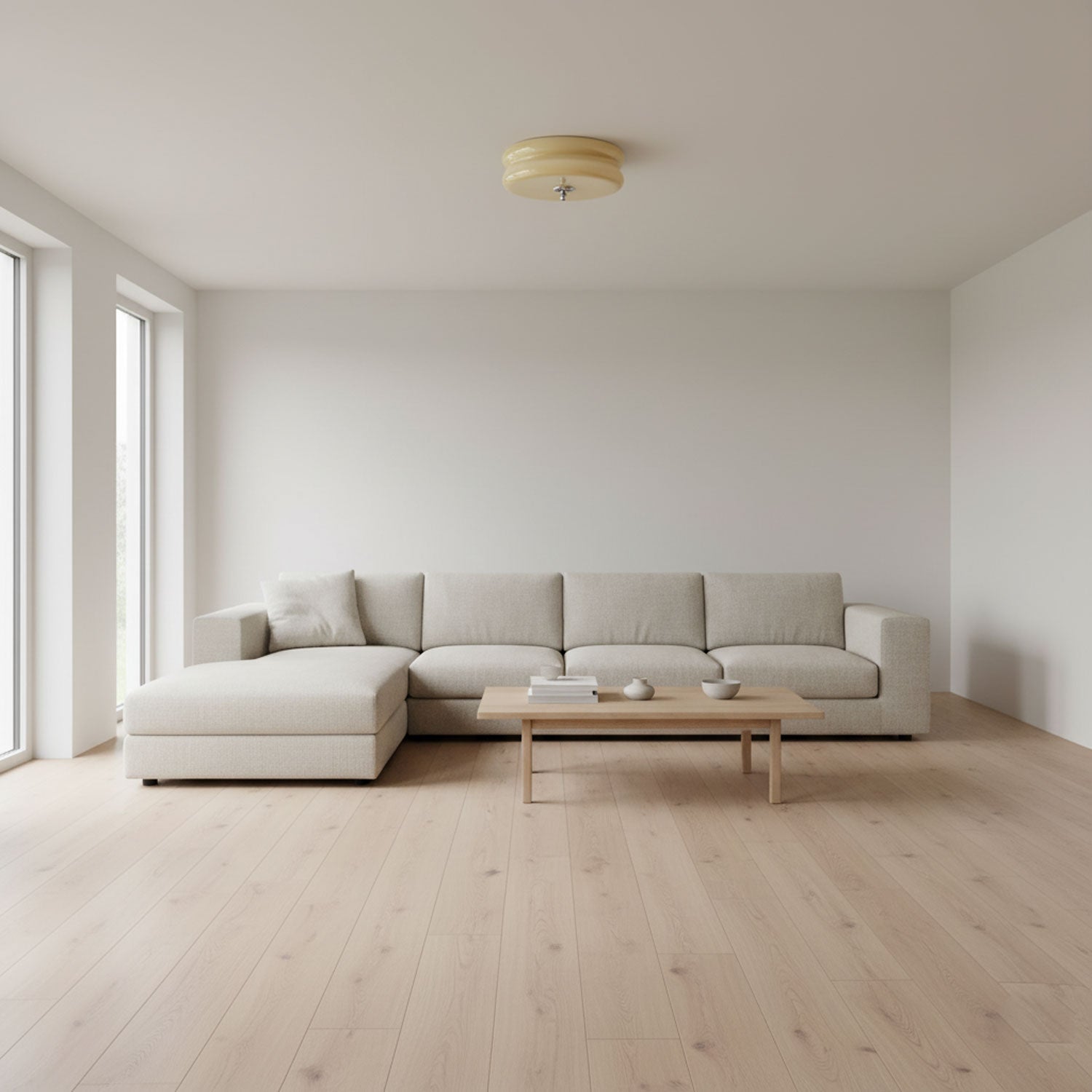 Art Deco Vintage Ceiling Light | Dimmable, Gold or Chrome Finish & Ideal for Modern and Traditional Interiors