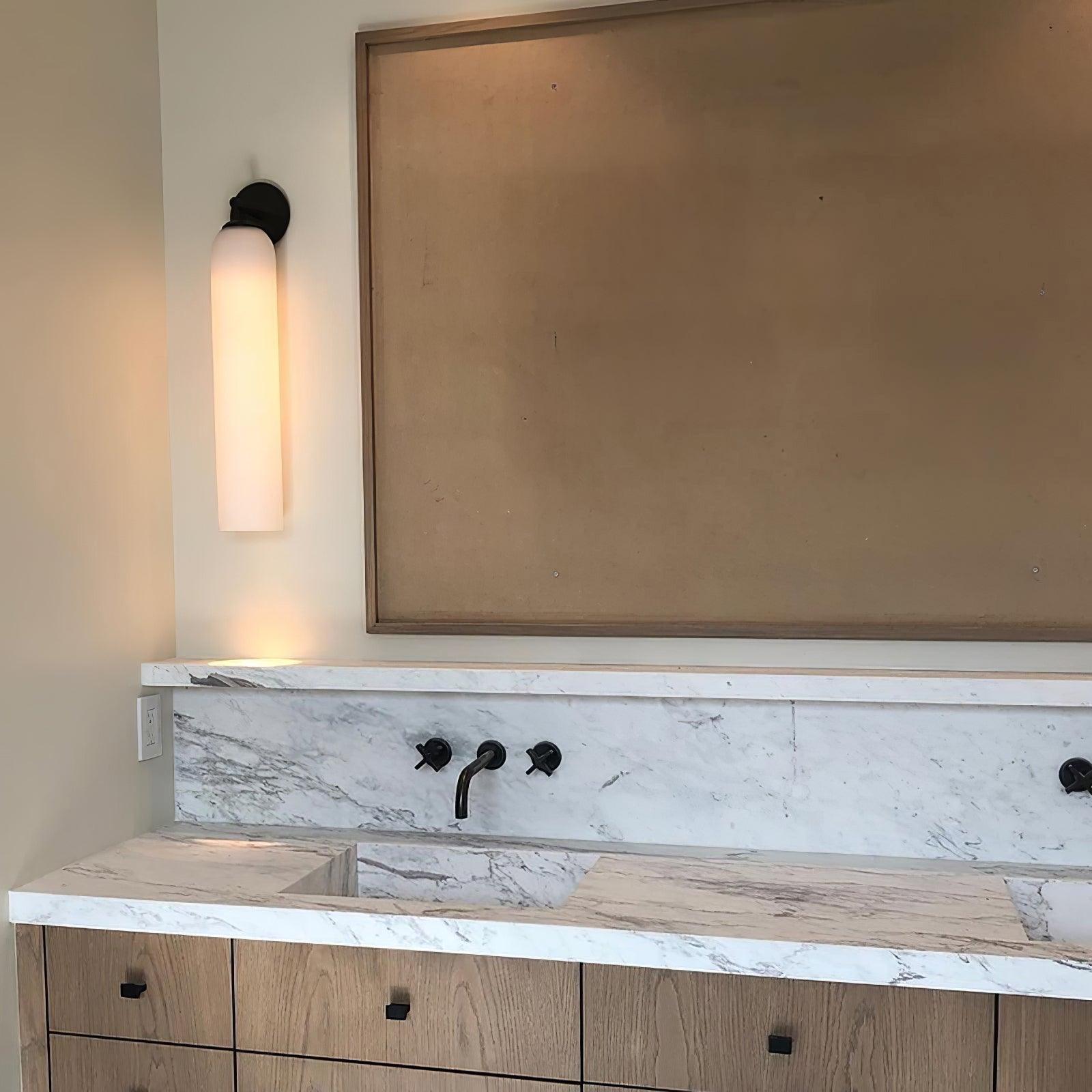 LED Art Glass Wall Sconce Light Fixture - Modern Decorative Lighting for Living Room & Hallway