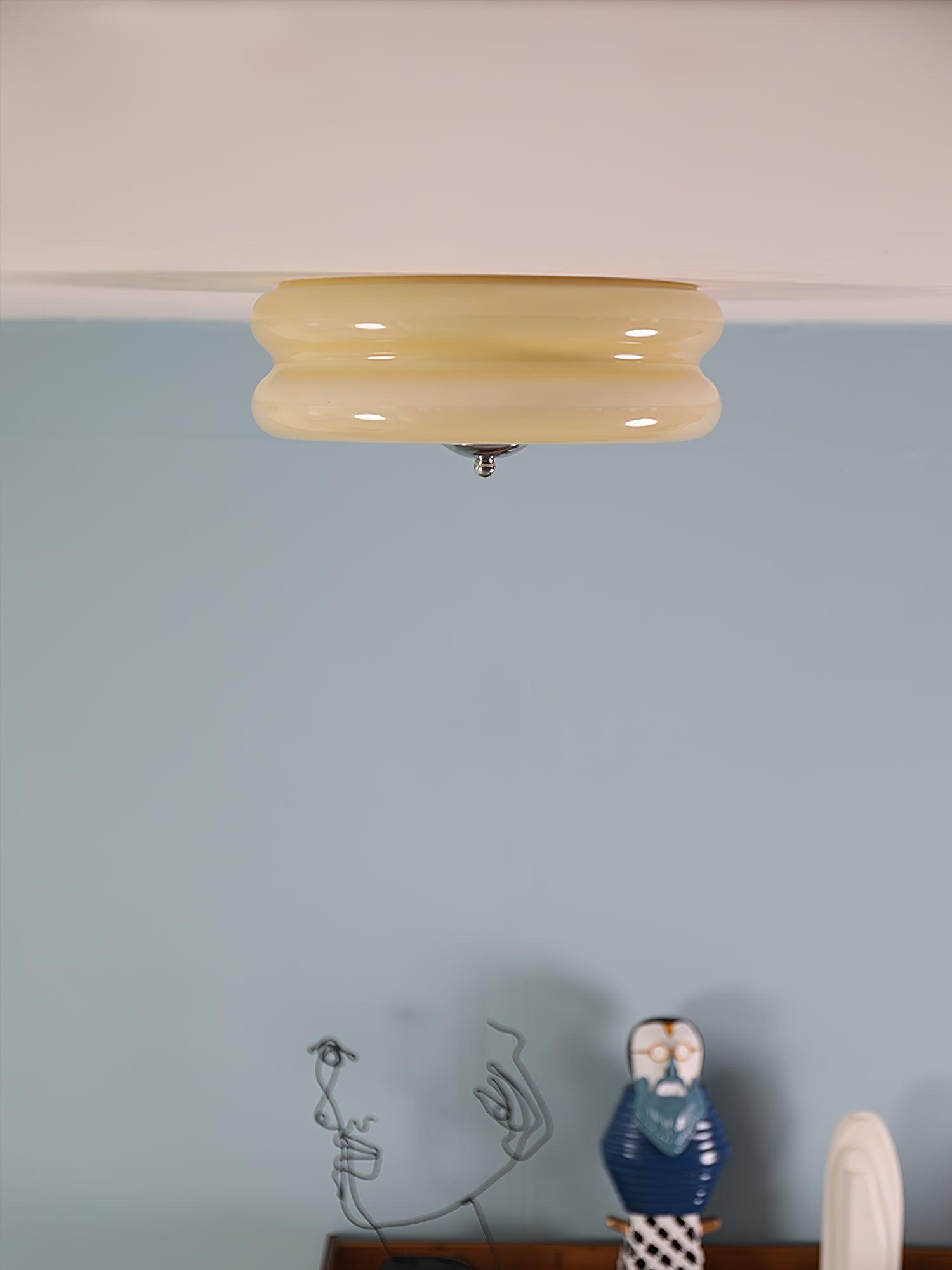 Art Deco Vintage Ceiling Light | Dimmable, Gold or Chrome Finish & Ideal for Modern and Traditional Interiors