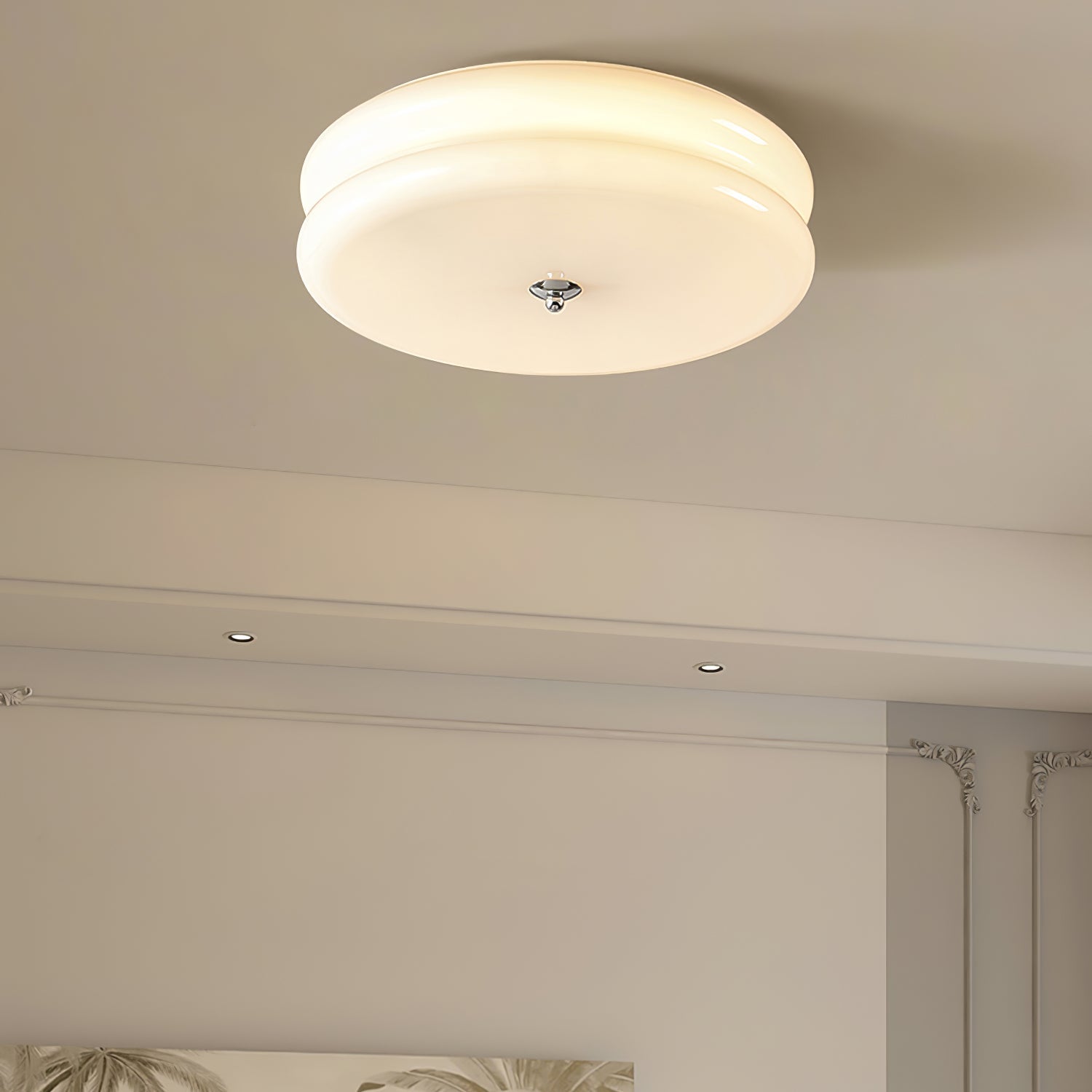 Art Deco Vintage Ceiling Light | Dimmable, Gold or Chrome Finish & Ideal for Modern and Traditional Interiors