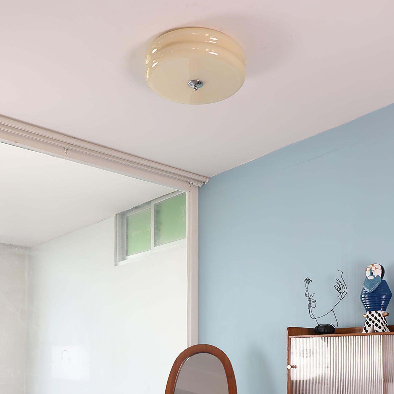 Art Deco Vintage Ceiling Light | Dimmable, Gold or Chrome Finish & Ideal for Modern and Traditional Interiors