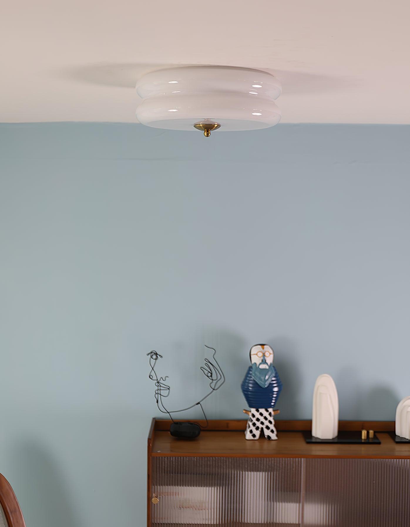Art Deco Vintage Ceiling Light | Dimmable, Gold or Chrome Finish & Ideal for Modern and Traditional Interiors