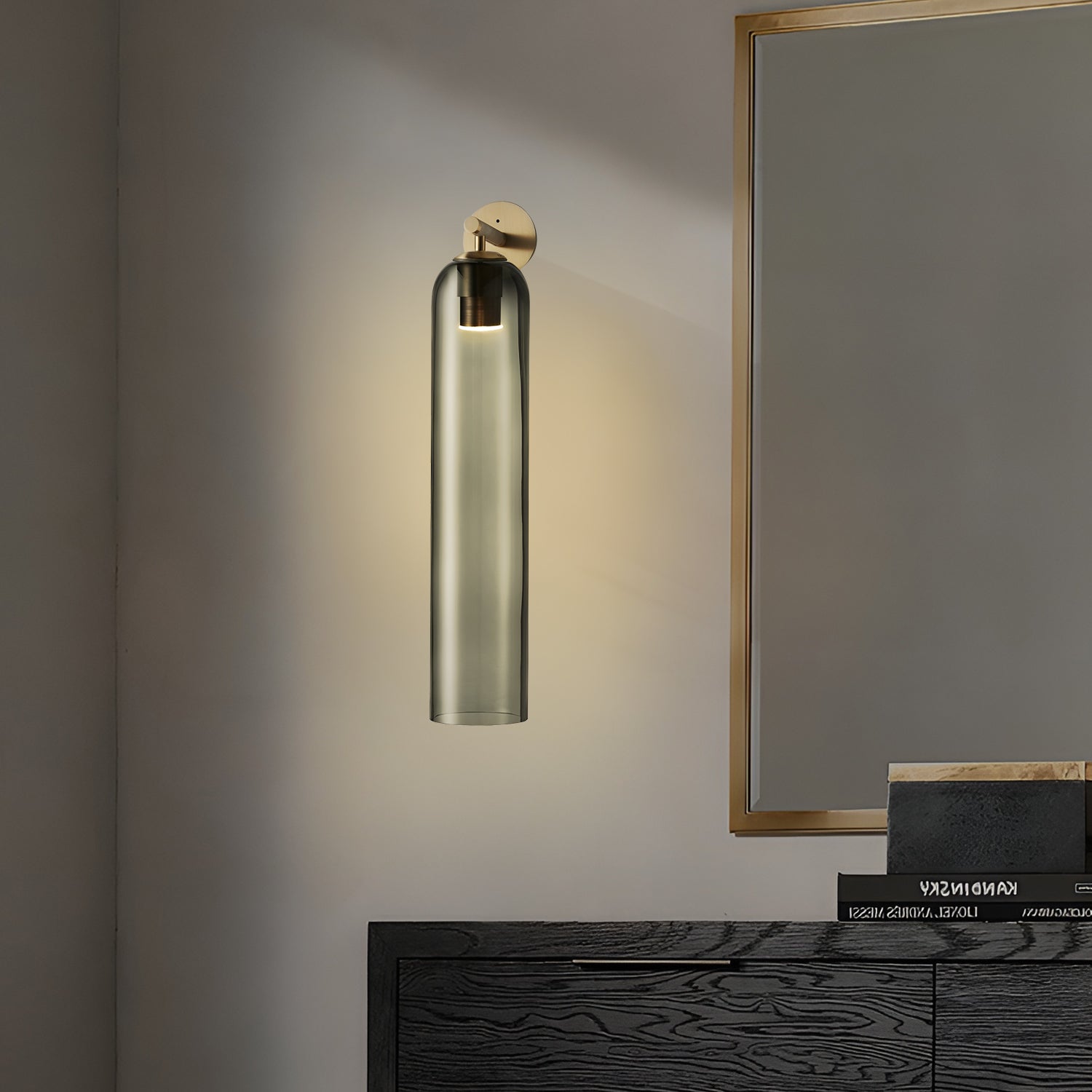 LED Art Glass Wall Sconce Light Fixture - Modern Decorative Lighting for Hallway & Living Room