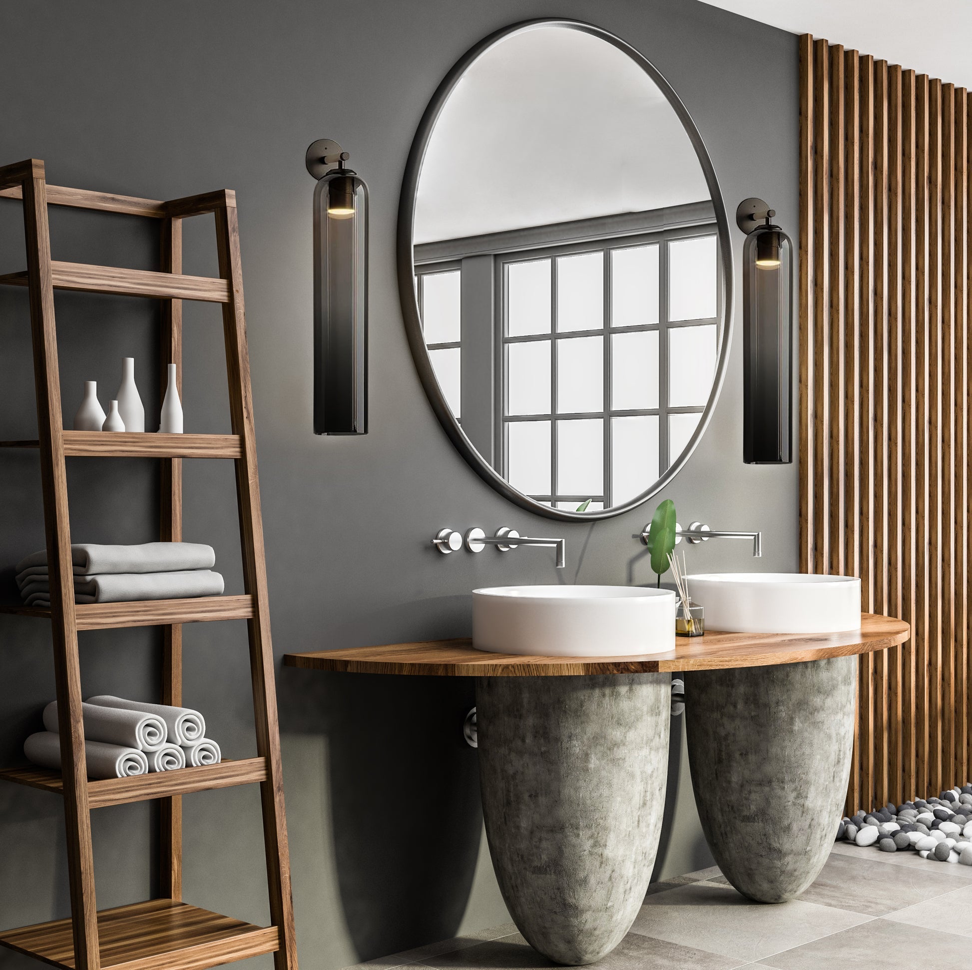 LED Art Glass Wall Sconce Light Fixture - Modern Decorative Lighting for Hallway & Living Room