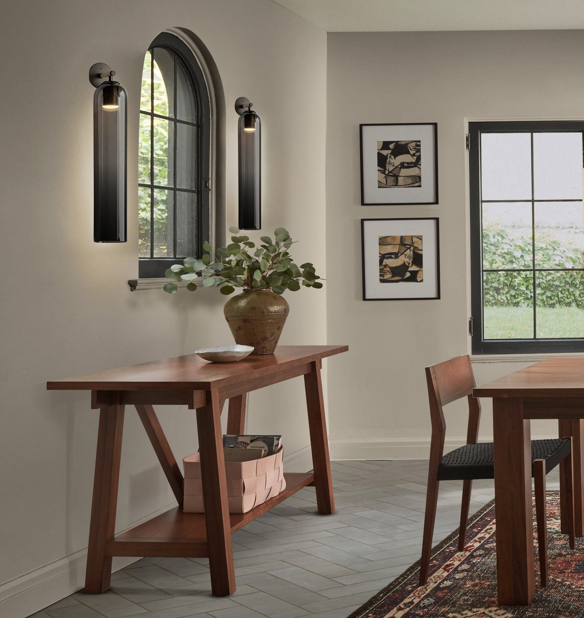 LED Art Glass Wall Sconce Light Fixture - Modern Decorative Lighting for Hallway & Living Room