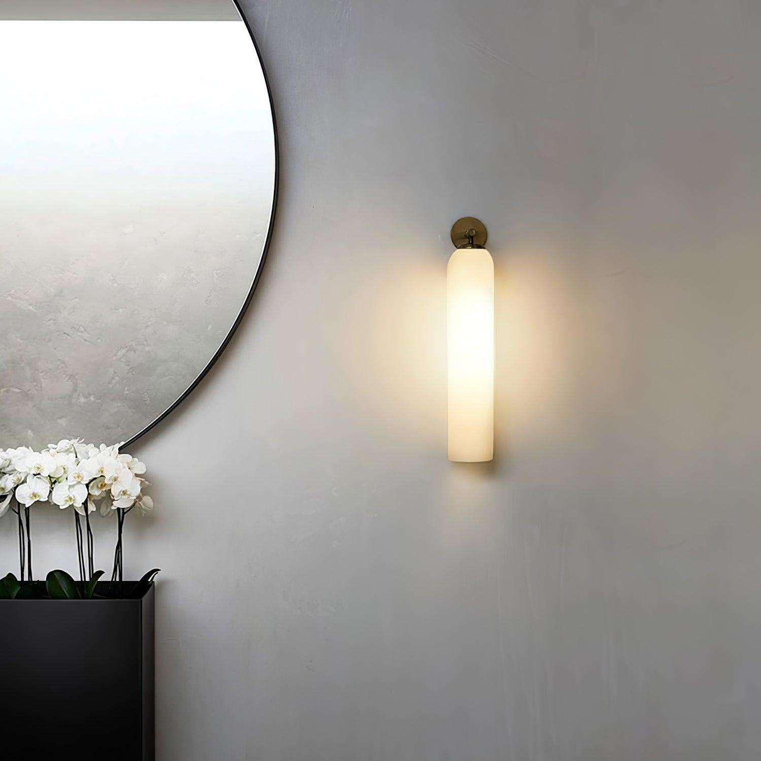LED Art Glass Wall Sconce Light Fixture - Modern Decorative Lighting for Hallway & Living Room
