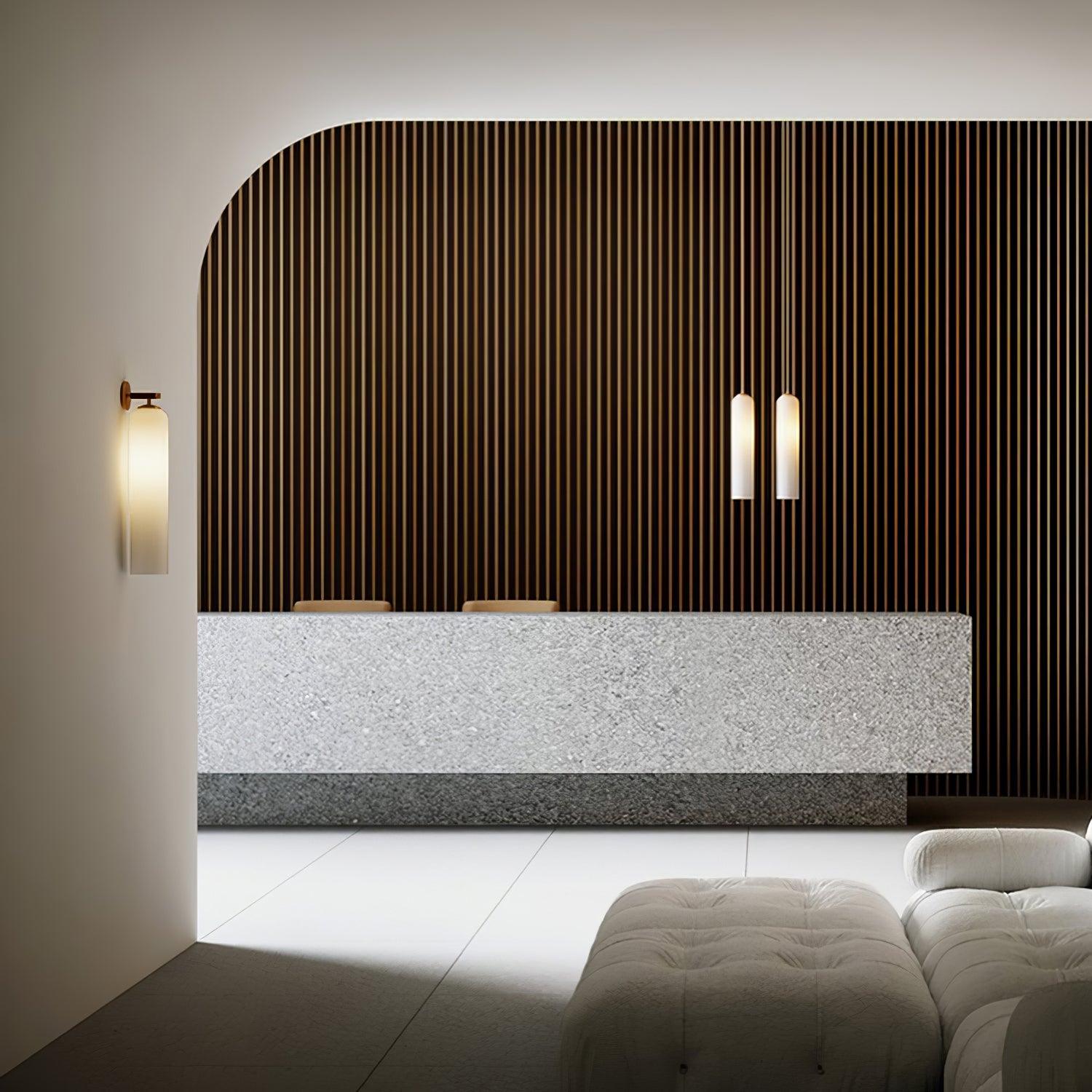 LED Art Glass Wall Sconce Light Fixture - Modern Decorative Lighting for Hallway & Living Room