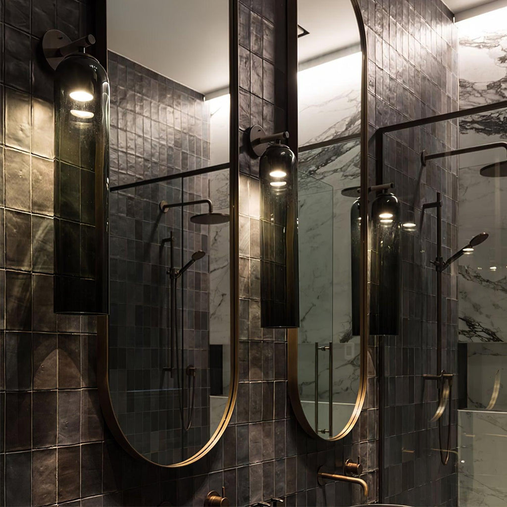 LED Art Glass Wall Sconce Light Fixture - Modern Decorative Lighting for Hallway & Living Room