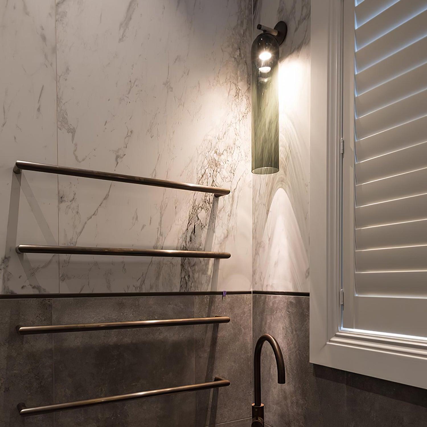 LED Art Glass Wall Sconce Light Fixture - Modern Decorative Lighting for Hallway & Living Room