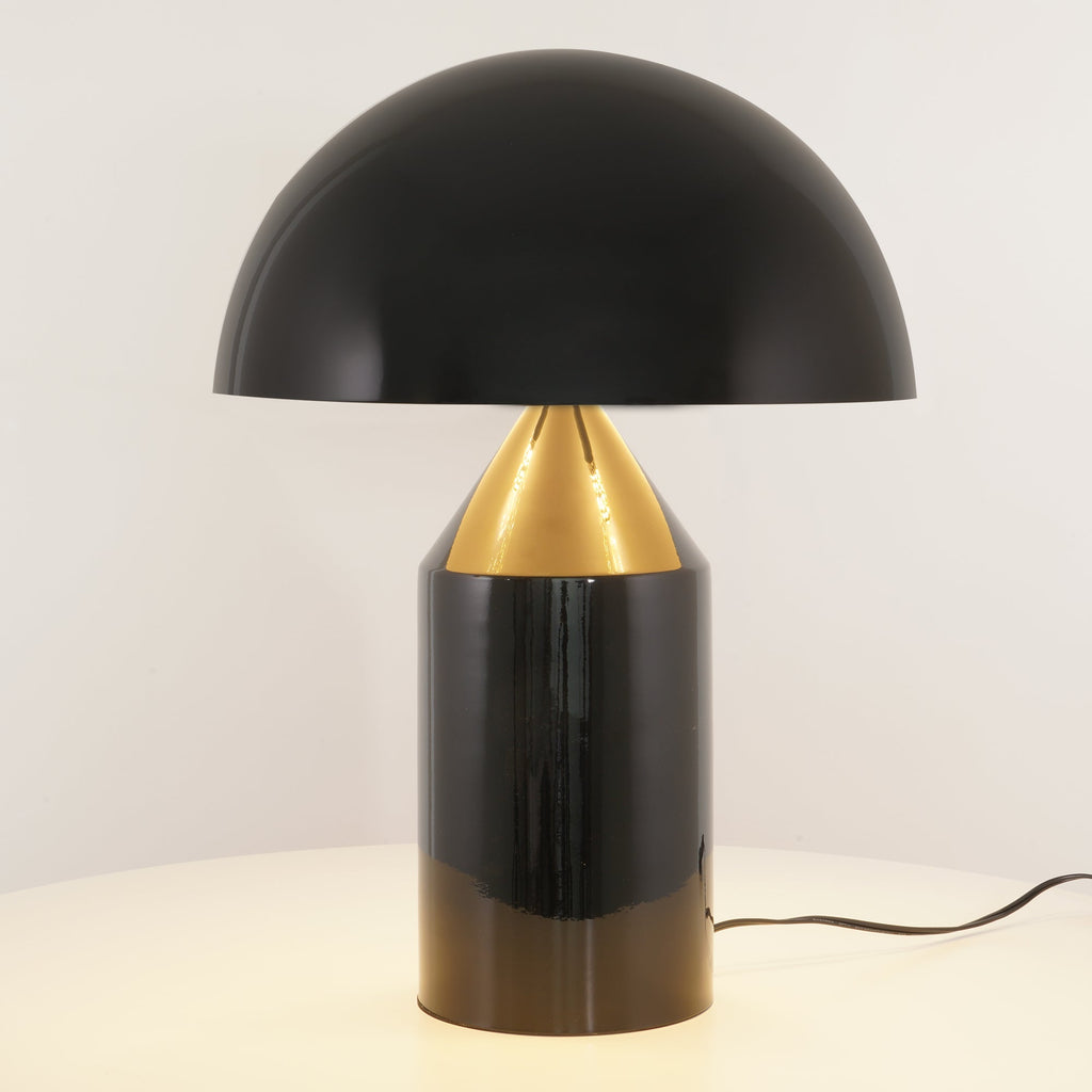 LED Metal Table Lamp - Modern Design with Adjustable Shade for Living Room & Bedroom Lighting