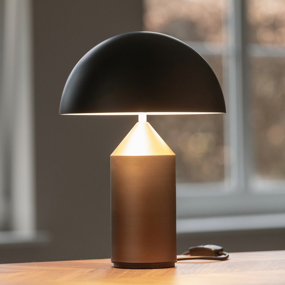 LED Metal Table Lamp - Modern Design with Adjustable Shade for Living Room & Bedroom Lighting