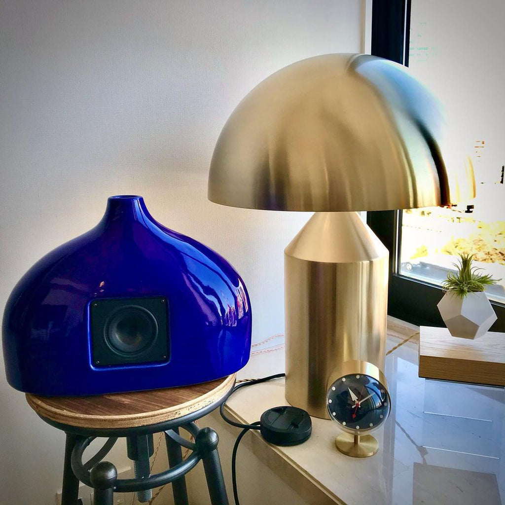 LED Metal Table Lamp - Modern Design with Adjustable Shade for Living Room & Bedroom Lighting