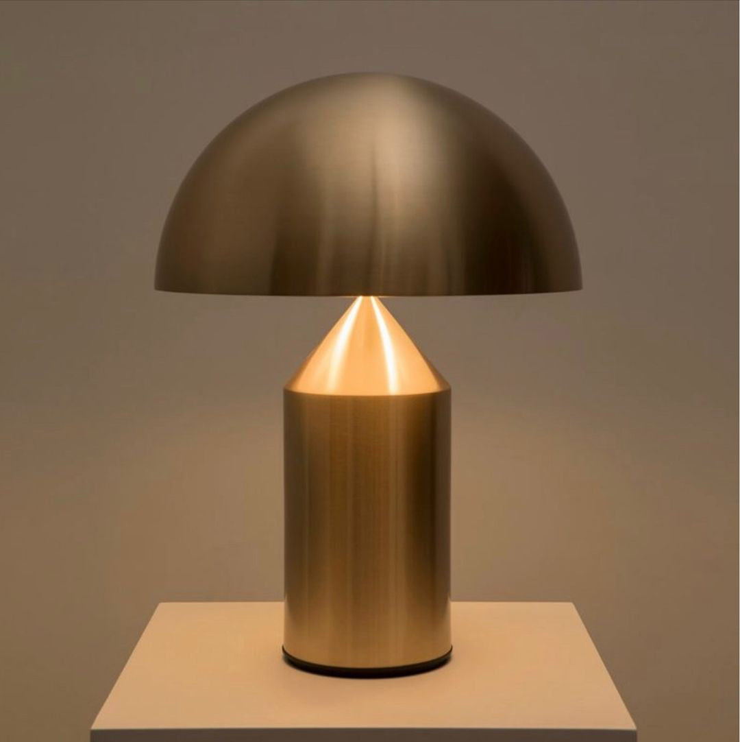 LED Metal Table Lamp - Modern Design with Adjustable Shade for Living Room & Bedroom Lighting