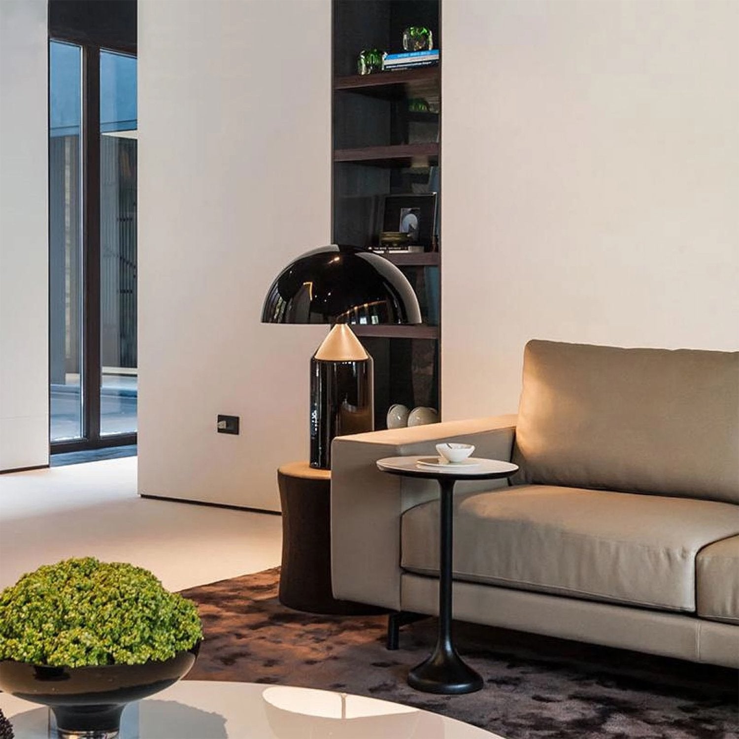 LED Metal Table Lamp - Modern Design with Adjustable Shade for Living Room & Bedroom Lighting