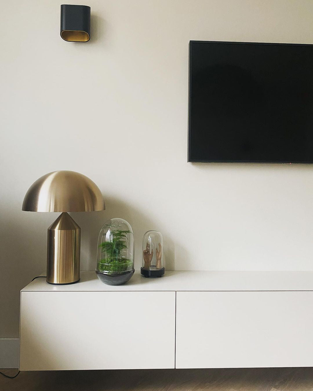 Metal Table Lamp with Adjustable Shade for Living Room, Bedroom & Office Use