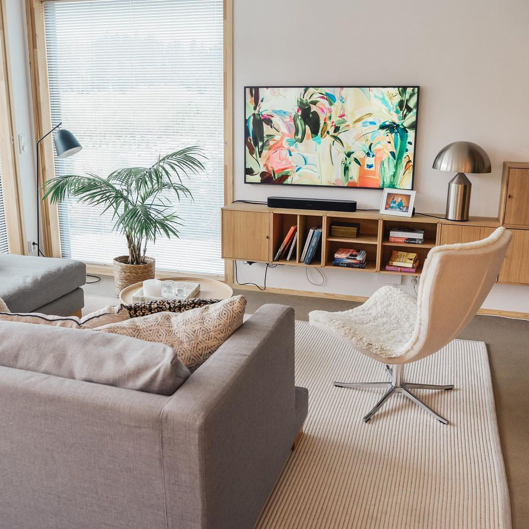 Metal Table Lamp with Adjustable Shade for Modern Home Office & Living Room Lighting