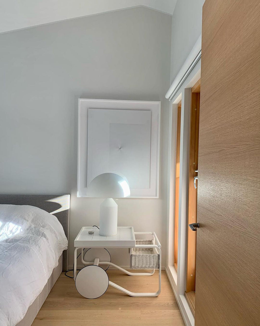 Metal Table Lamp with Adjustable Shade for Modern Home Office & Living Room Lighting