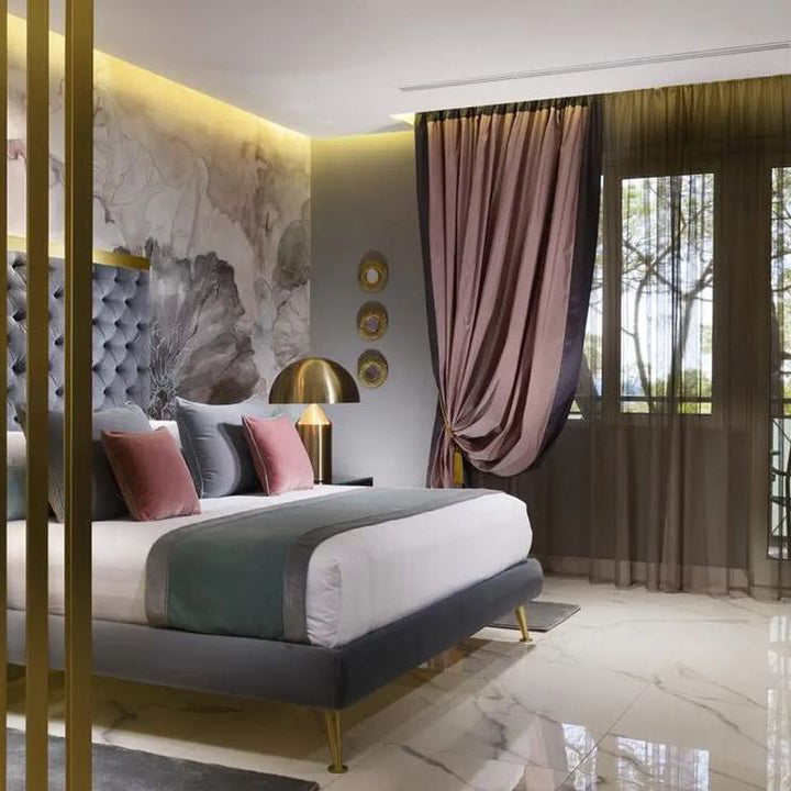 Metal Table Lamp with Adjustable Shade for Modern Home Office & Living Room Lighting