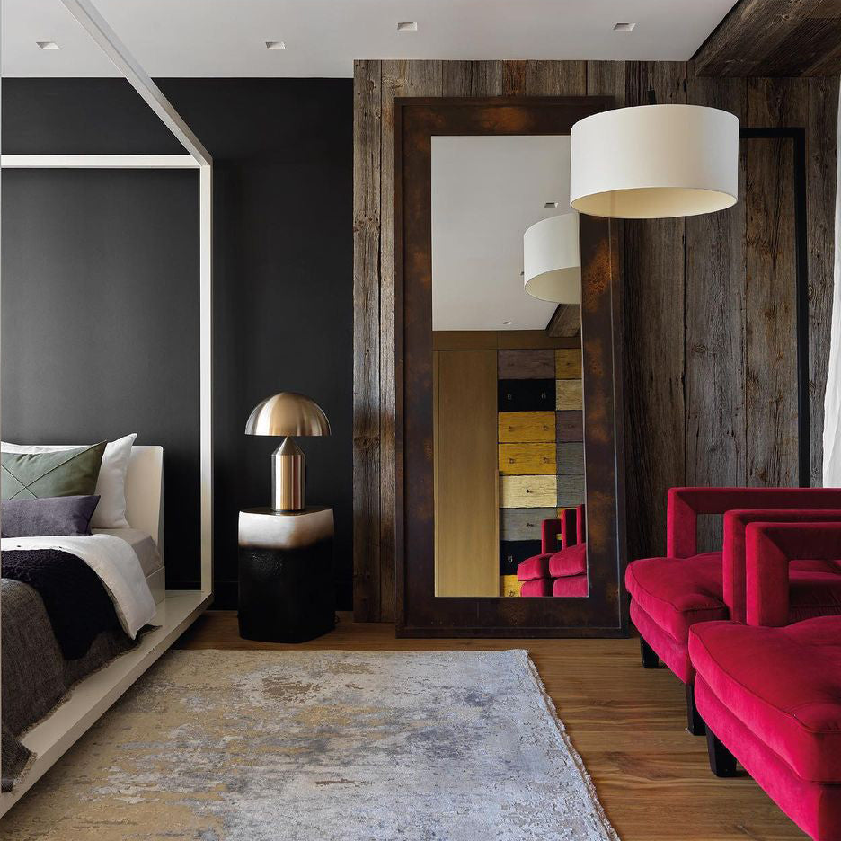 Metal Table Lamp with Adjustable Shade for Modern Home Office & Living Room Lighting