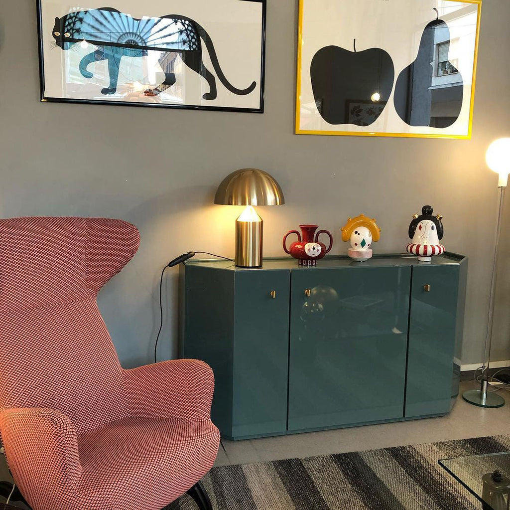 Metal Table Lamp with Adjustable Shade for Modern Home Office & Living Room Lighting