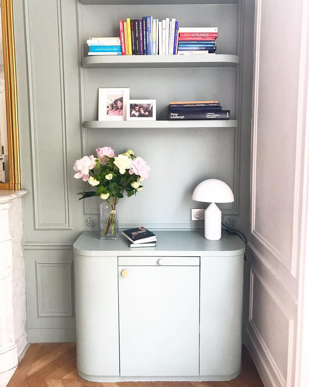 Metal Table Lamp with Adjustable Shade for Modern Home Office & Living Room Lighting