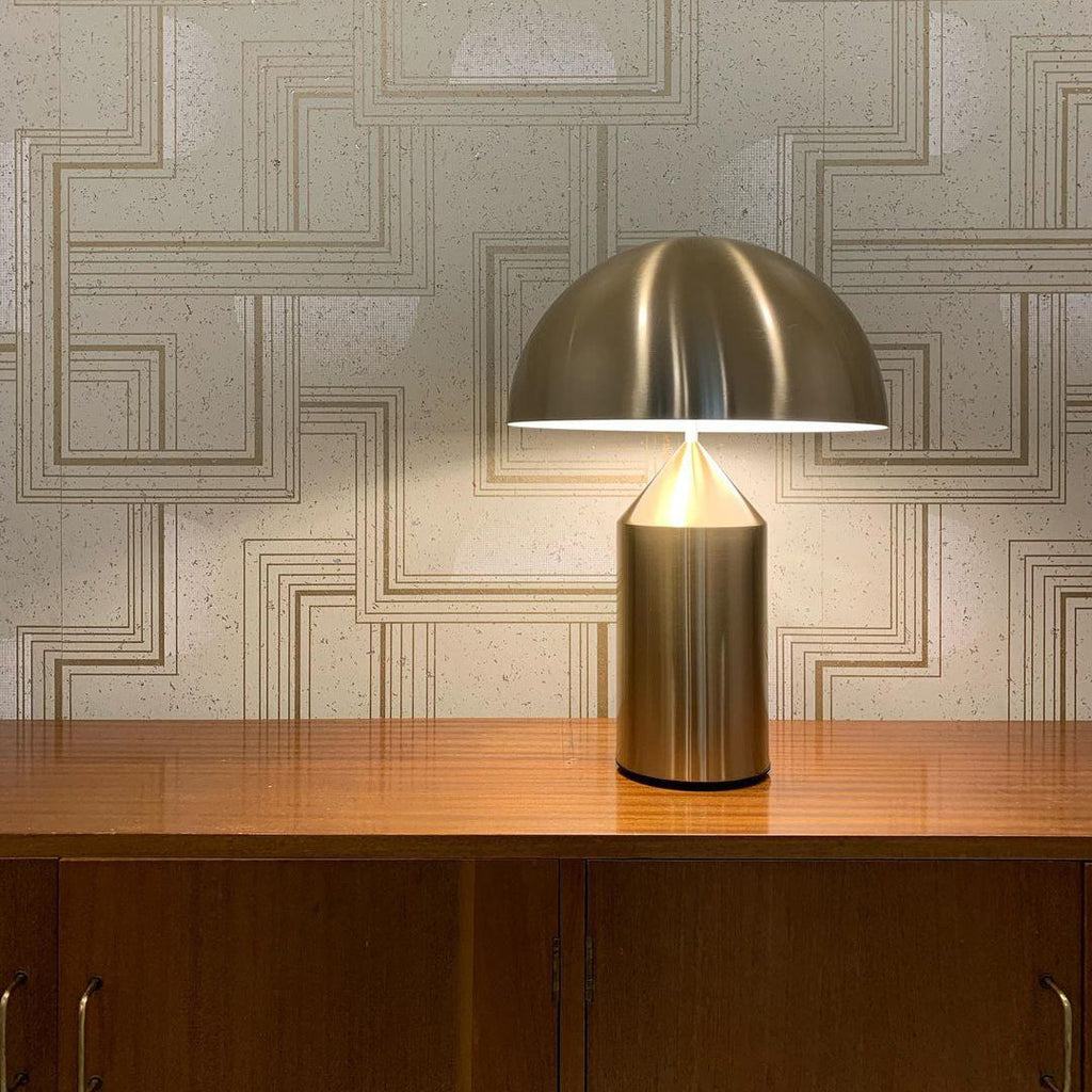 Metal Table Lamp with Adjustable Shade for Modern Home Office & Living Room Lighting