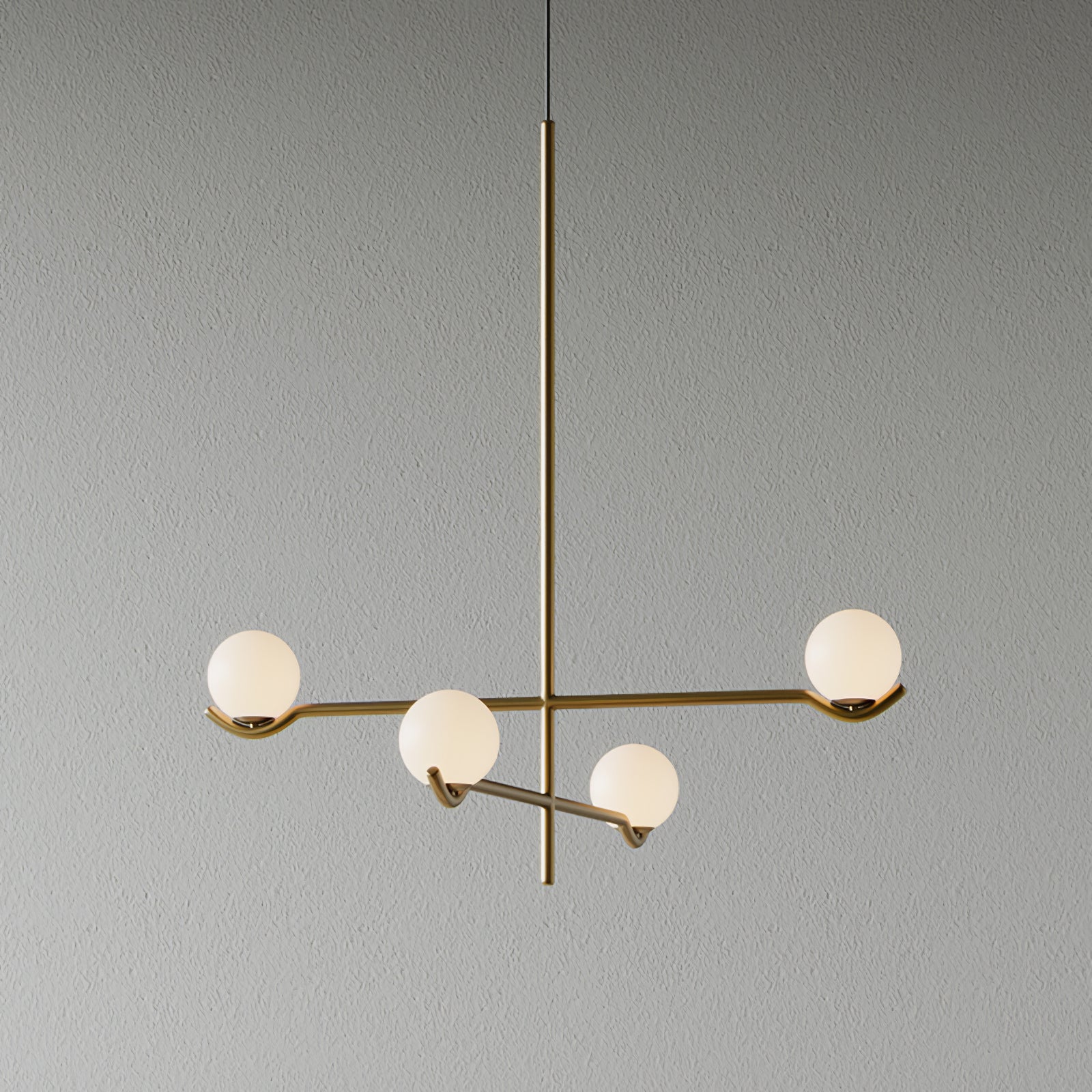 LED Pendant Light | Adjustable Height, Metal & Glass Design for Modern Indoor Spaces
