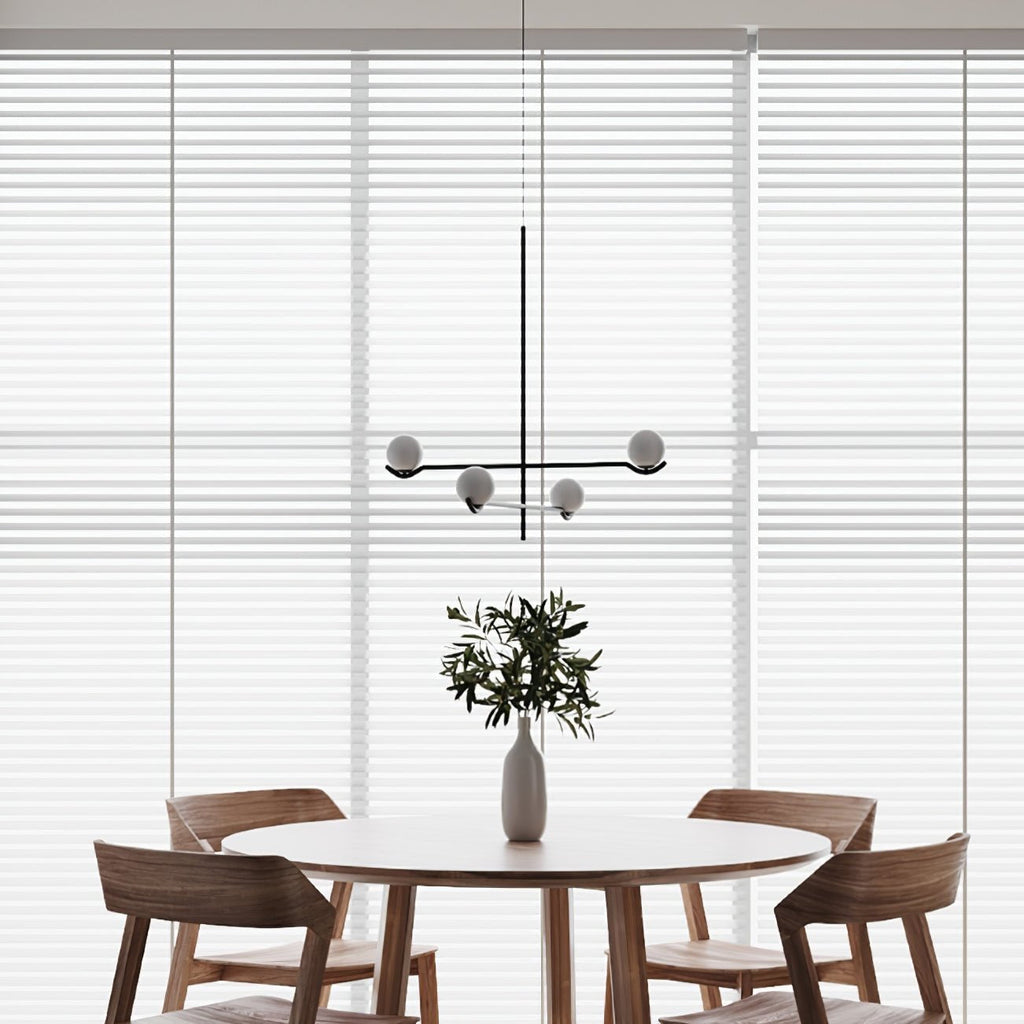 LED Pendant Light | Adjustable Height, Metal & Glass Design for Modern Indoor Spaces