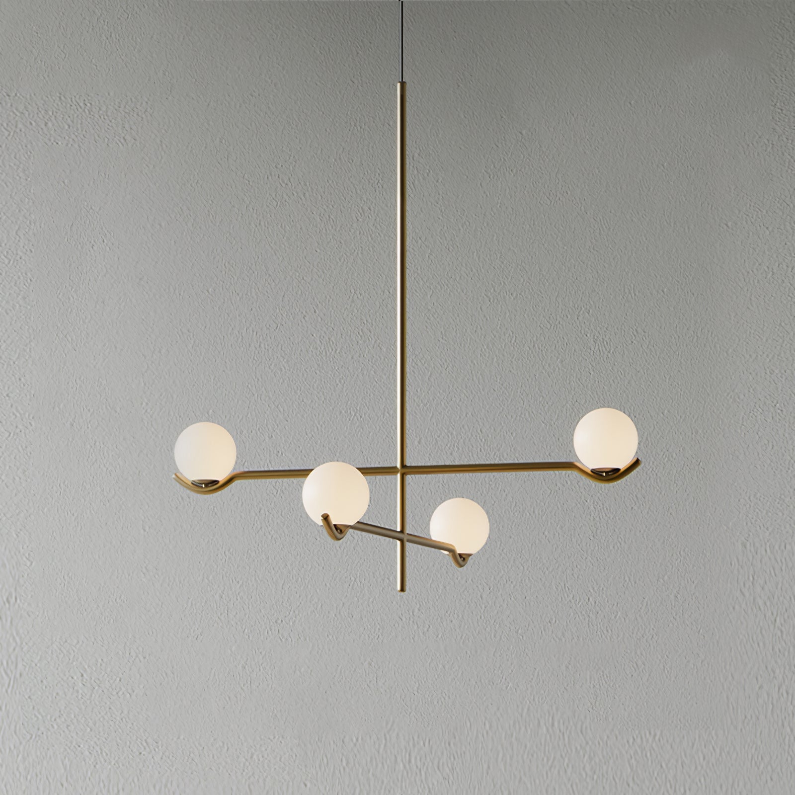 LED Pendant Light | Adjustable Height, Metal & Glass Design for Modern Indoor Spaces