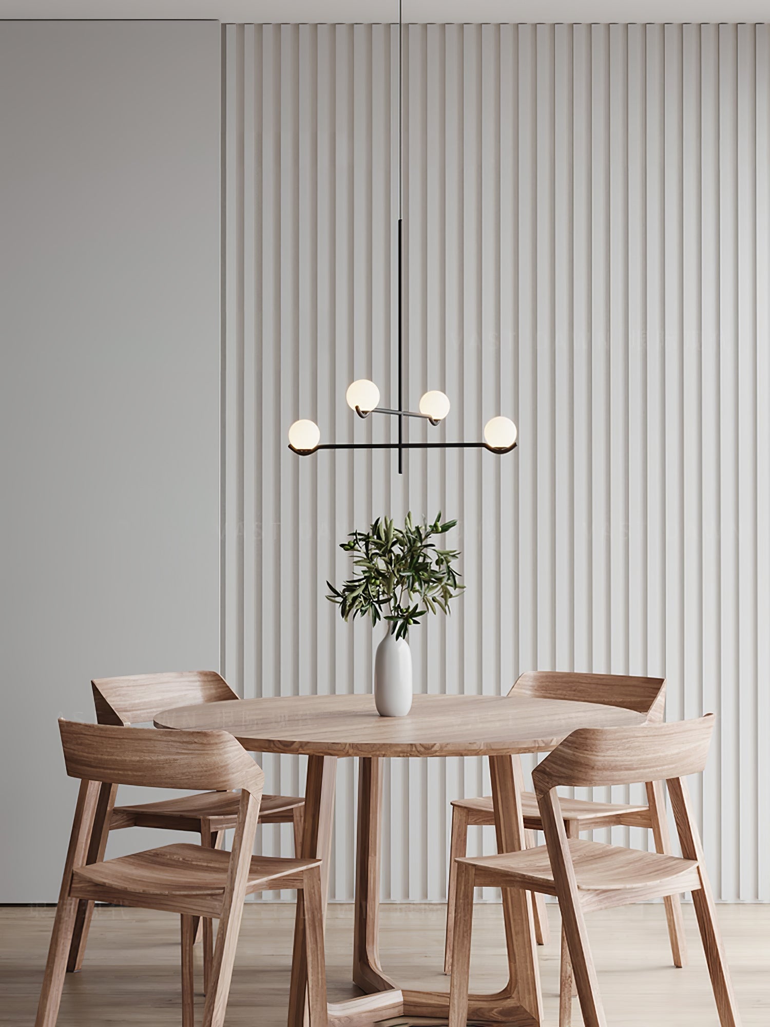 LED Pendant Light | Adjustable Height, Metal & Glass Design for Modern Indoor Spaces