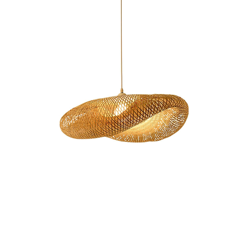 Bamboo Weaving Pendant Light Fixture - Natural Hanging Lamp for Home Decor & Dining Room