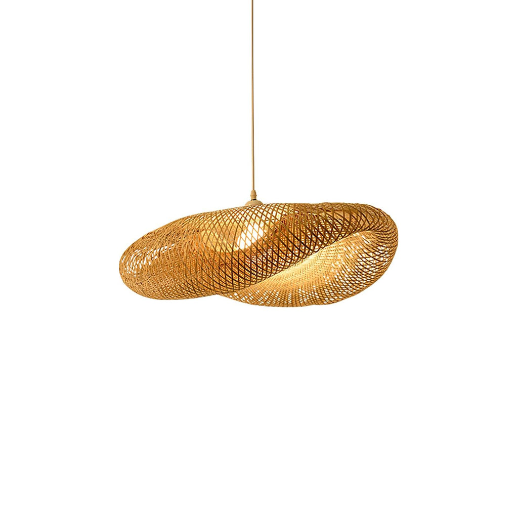 Bamboo Weaving Pendant Light Fixture - Natural Hanging Lamp for Home Decor & Dining Room