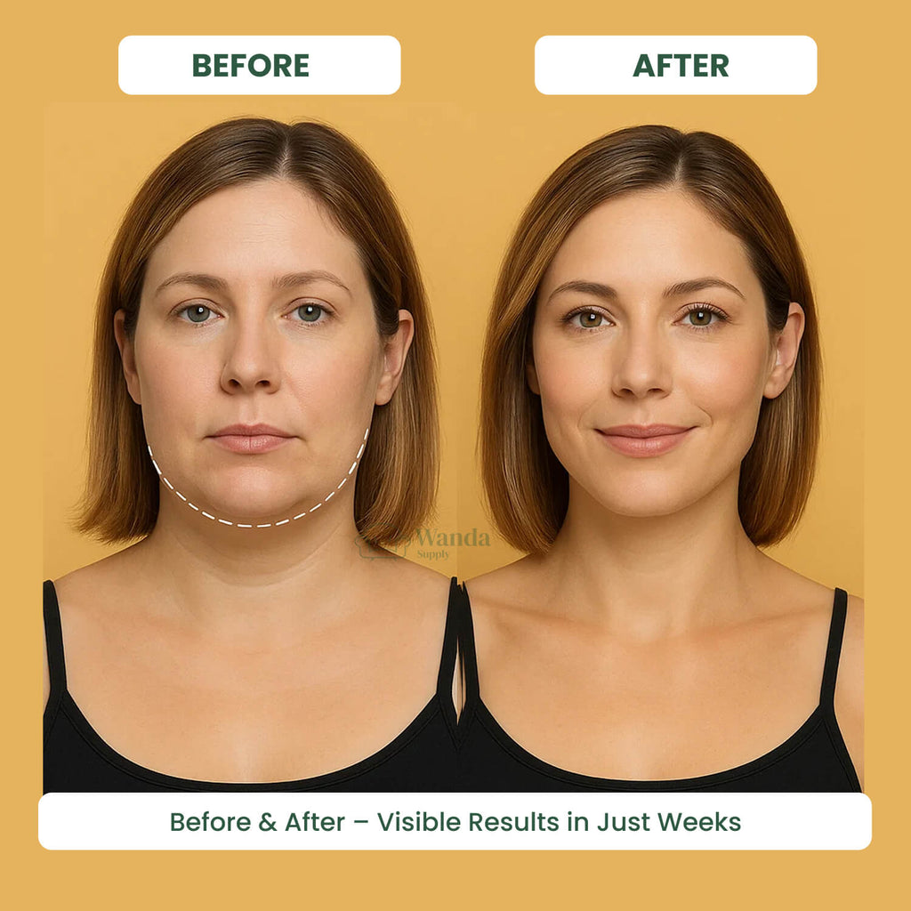 Double Chin Reducing Massager - Facial Sculpting Tool for Contoured Jawline