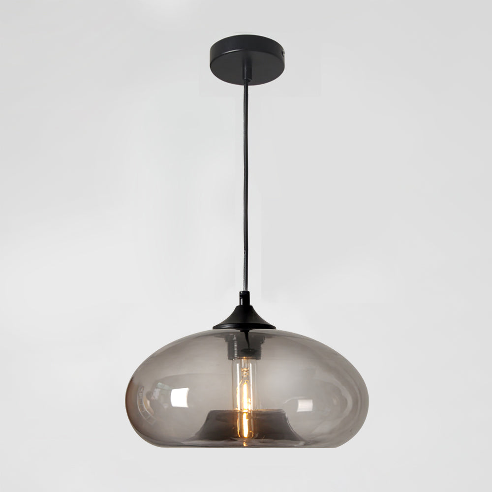 LED Glass Pendant Lamp - Modern Hanging Light Fixture - Adjustable for Kitchen Island & Dining Room