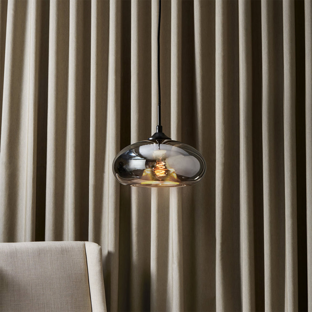 LED Glass Pendant Lamp - Modern Hanging Light Fixture - Adjustable for Kitchen Island & Dining Room