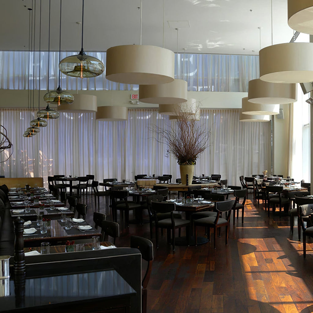 LED Glass Pendant Lamp - Modern Clear Fixture for Kitchen Island & Dining Room Lighting